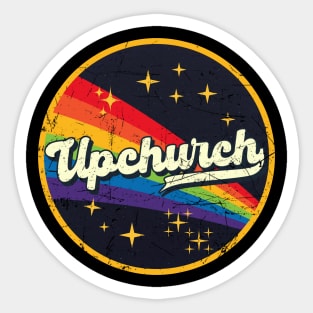 Upchurch // Rainbow In Space Vintage Grunge-Style Sticker